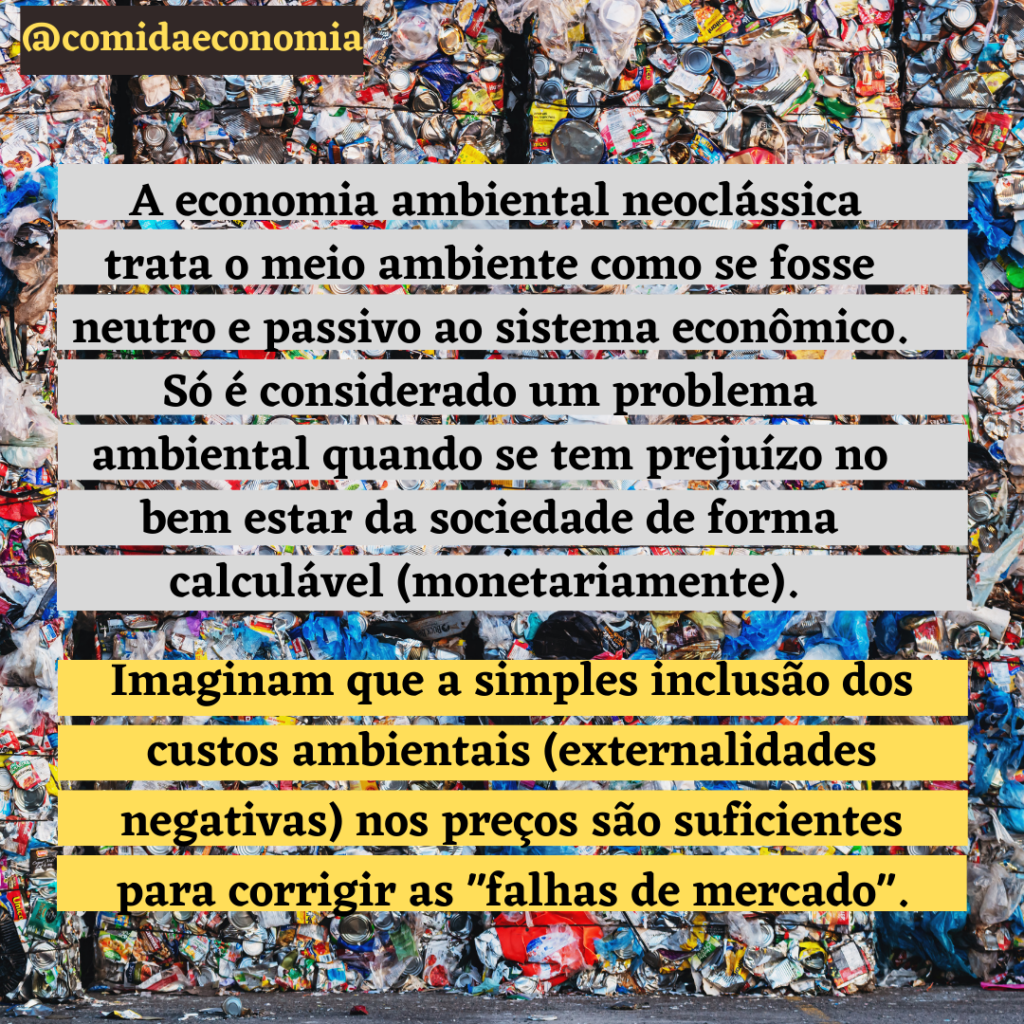 Comida e Economia Qual a diferença entre a Economia Ambiental e a