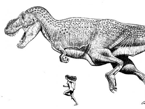 Tiranossauro no seu ambiente natural - Dinossauros - Coloring