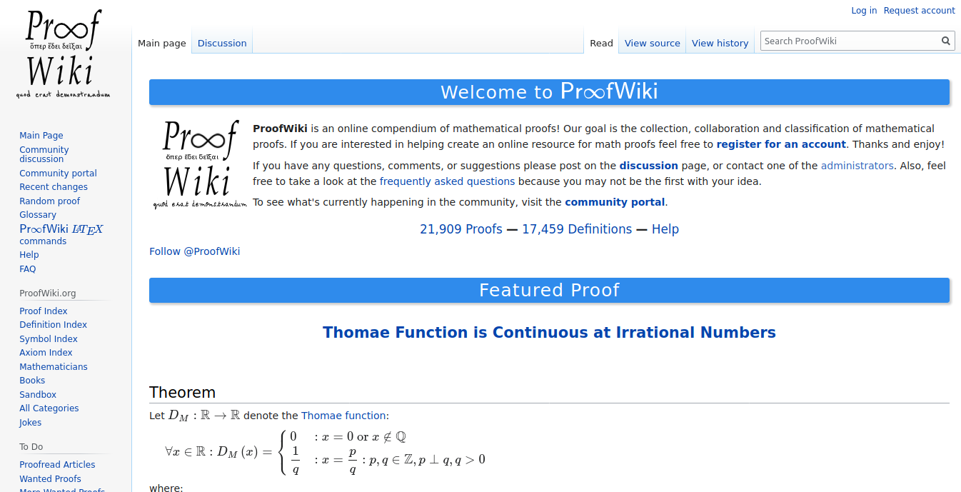 Do You Know ProofWiki? – Zero